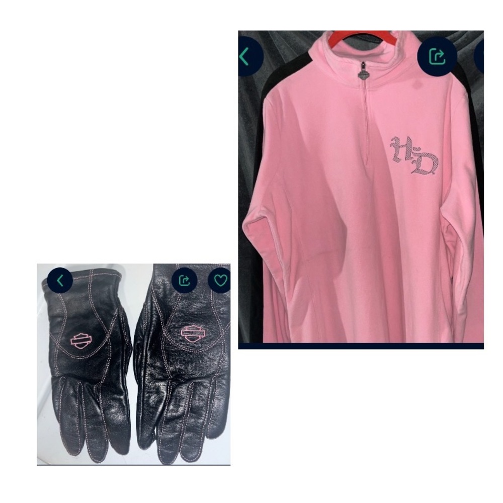 Woman’s oversized pink HD 2x fleece.  Embroidered.